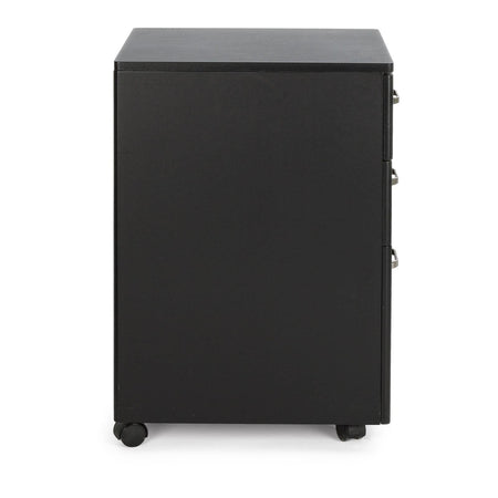 Cassettiera da ufficio "Nadir" con ruote e 3 cassetti per scrivania altezza 65 cm