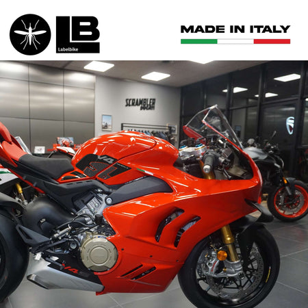 Adesivi 3D Laterali Serbatoio compatibili con Ducati Panigale V4 dal 2022-2023