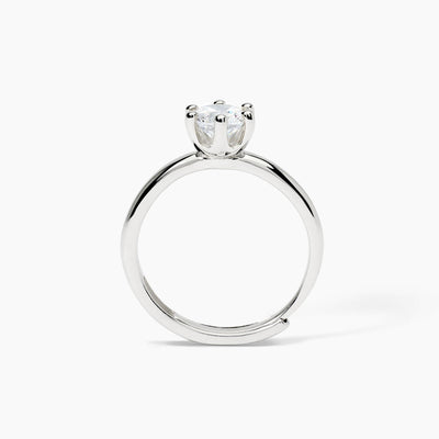 Mabina - Anello in argento con zircone SOLITAIRE