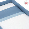 Culla X Di Legno Une Astra Azzurro 55X87X74 Cm