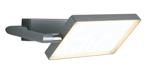 Applique da parete per interno 17W a led orientabile grigia FOLIO