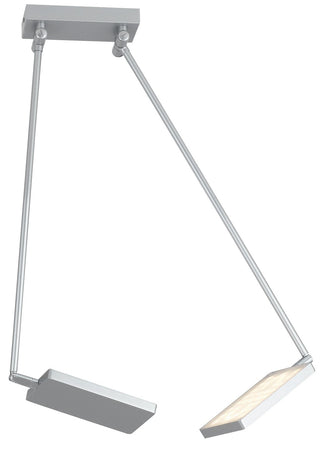 Plafoniera da soffitto 2x17W a led orientabile grigia FOLIO