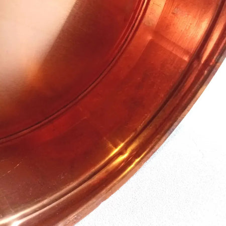 Tappo in rame da 100mm cieco senza scarico condensa innesto F