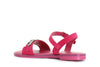 SANDALO IN PELLE SCAMOSCIATA CON ACCESSORIO GIOIELLO
