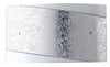 Applique Moderna Vetro Bianco Fascia Argento Rettangolare Lampada da Parete E27