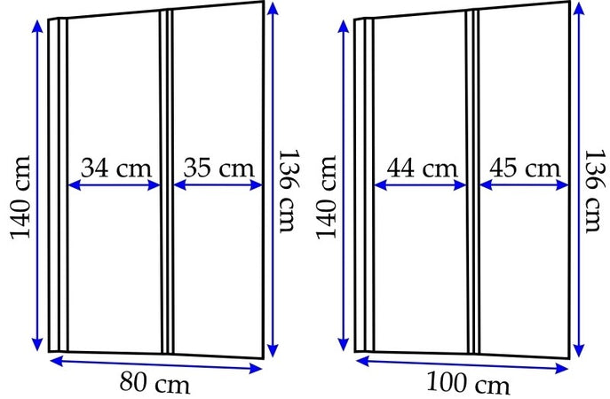 Sopra vasca 100 cm in cristallo anticalcare pieghevole