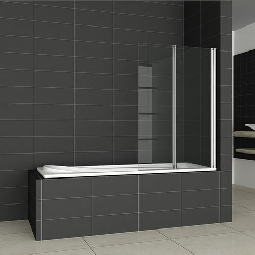 Sopra vasca 100 cm in cristallo anticalcare pieghevole