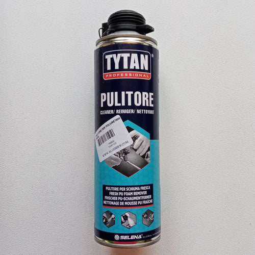 Tytan 500ml pulitore cleaner base solvente per schiuma poliuretanica fresca