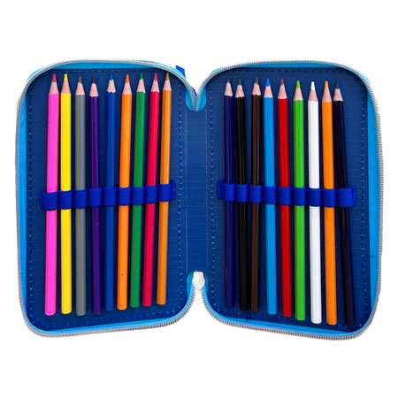 ASTUCCIO 3 ZIP SCUOLA DIS. STITCH 3D MULTISCOMPARTO COLORI GIOTTO