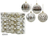 Set 10 Palle 60mm Silver 4 Assortimenti