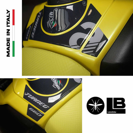 Adesivi 3D Protezione Paraserbatoio compatibili con Aprilia Tuareg 660 2022-2023