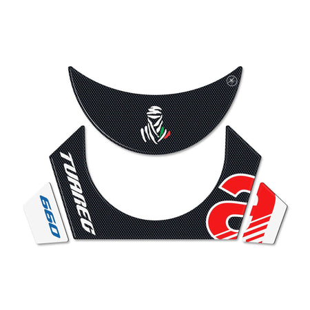Adesivi 3D Protezione Paraserbatoio compatibili con Aprilia Tuareg 660 Tagelmust
