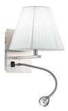 Applique con una luce led e paralume conico bianco 3 watt 4500 kelvin E14