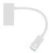 Applique da Lettura Flessibile Silicone Bianco Lampada Moderna Led 3 watt Luce Calda