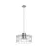 Lampadario Industrial Milligan 1 Luce Acciaio Grigio