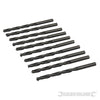 Punte metriche trapano Jobber HSS-R 10 pezzi acciaio temperato Silverline silverline
