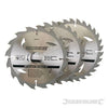 Lame per sega circolare in TCT 16, 24, 30 denti 3 p.zi pe legno silverline Silverline