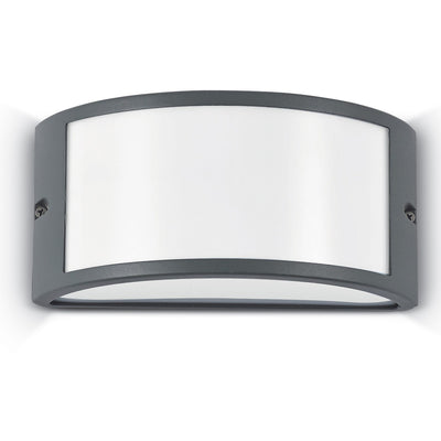 Applique esterno Ideal Lux REX 1 AP1 092393 092409 E27 LED IP44 alluminio lampada parete