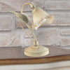 Lume Elegante Decoro Floreale Metallo diffusore Vetro Lampada da Tavolo Classica E14
