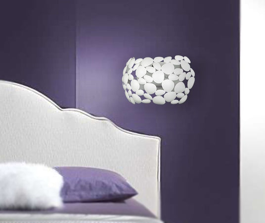 Applique da parete per interno 40W 2XE14 bianca GRAPE