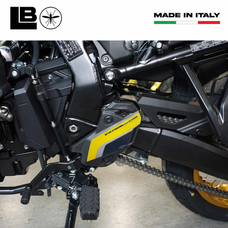 Adesivi 3D Protezioni Battitacco moto compatibili con Suzuki V-Strom 800DE
