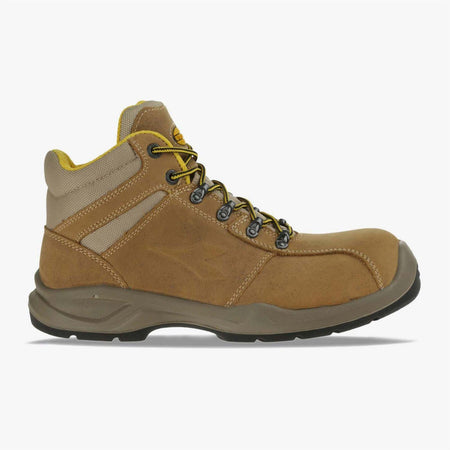 Scarpa da lavoro comoda Beige antinfortunistica "Flow High S3" con puntale