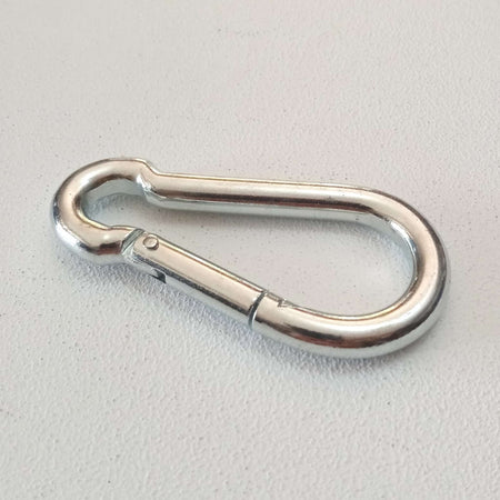 Robur 60mm - 2pz moschettone pompiere a molla zincato