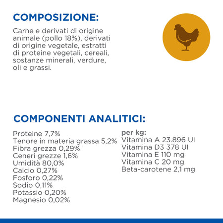 Hill's Healthy Cuisine spezzatino Gatti Kitten pollo e verdure 80 gr
