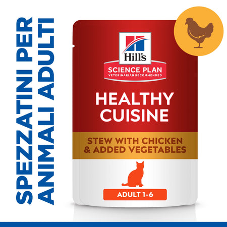 Hill's Healthy Cuisine spezzatino Gatti Adulti pollo e verdure 80 gr