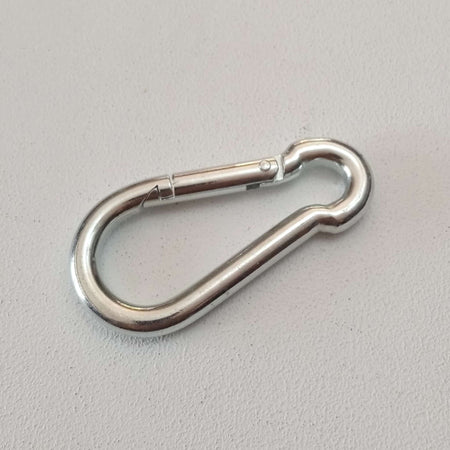 Robur 50mm - 2pz moschettone pompiere a molla zincato