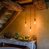 Lampadine effetto Vintage con led a Spirale Ambrate attacco E27 da 4 W h 120 mm