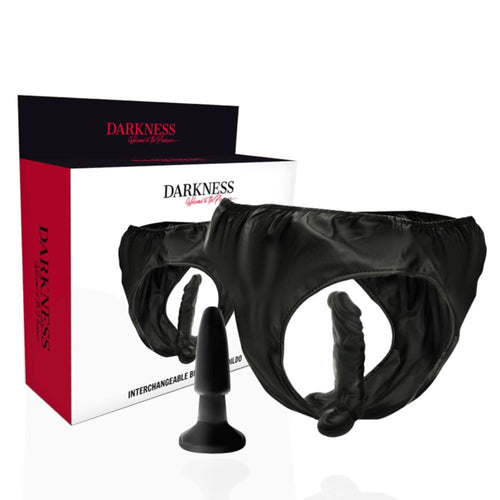 Slip Mutandina con Dildo e Plug Anale indossabili