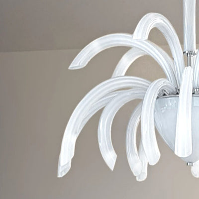 Plafoniera moderna Sylcom PHOENIX 2032 14 G9 LED vetro Murano lampada soffitto