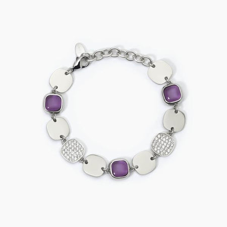2Jewels   -   Bracciale in acciaio 316L glass cristalli