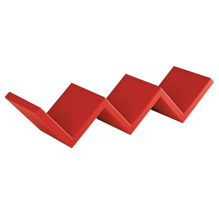 Mensola in legno "Zig Zag" da parete design moderno con fissaggio a scomparsa