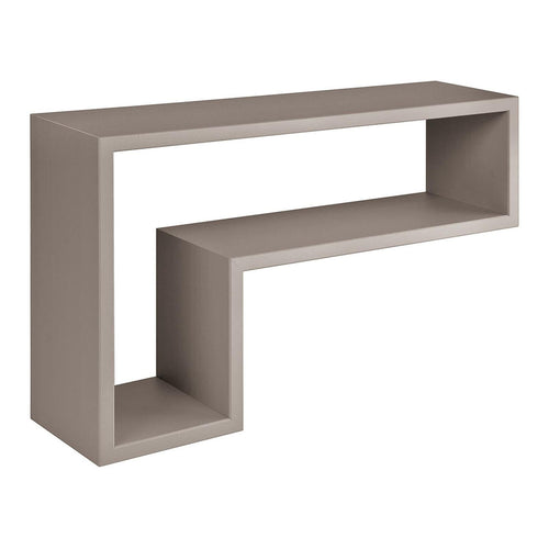 Mensole da Muro a Cubo, in legno, design lettera L (Marrone Talpa)