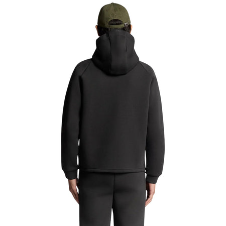 Lyle & Scott felpa nera a giubbino in neoprene ML2516V-Z865