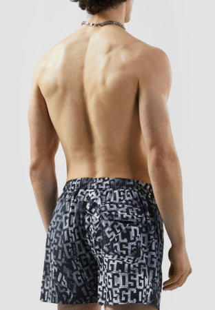 GCDS COSTUME ESSENTIALS MONOGRAM SWIMSHORTS da uomo