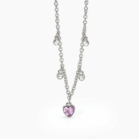 2jewels - Girocollo donna in acciaio 316L cristalli zirconi