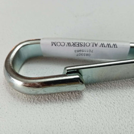 Moschettone simplex 60mm - 3pz moschettone in ferro zincato con girello