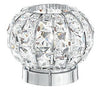 Lampada da Tavolo Elegante Tonda Metallo Cristalli K9 Squadrati K9 G9