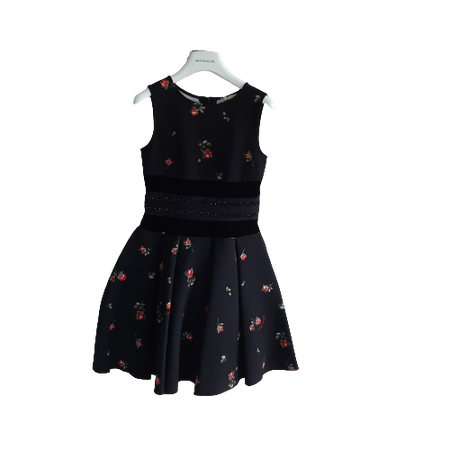 Monnalisa Abito bambina petite neoprene con roselline
