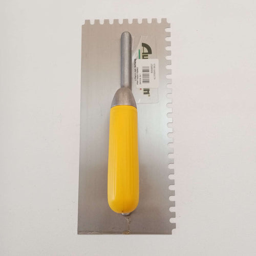 Australian 28x12cm dente 5x7mm destro frattone frattazzo dentato in ferro per colla