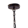 Lampadario Sospeso Rustico Metallo Ruggine Vintage E27