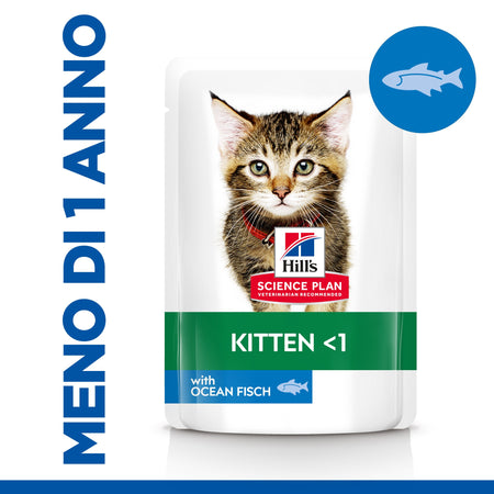Hill's Mantenimento umido Gatti Kitten pesce oceanico 85 gr