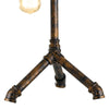 Lampada da Tavolo Rustica Rubinetto Metallo Invecchiato Vintage E27