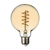 Lampadine effetto Vintage con led a Spirale Ambrate attacco E27 da 4 W h 120 mm