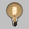 Lampadine effetto Vintage con led a Spirale Ambrate attacco E27 da 4 W h 120 mm