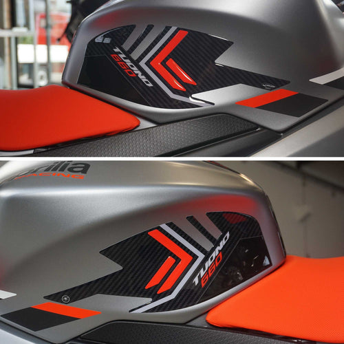 Adesivi 3D Protezioni Laterali serbatoio compatibili con Aprilia Tuono 660 2022