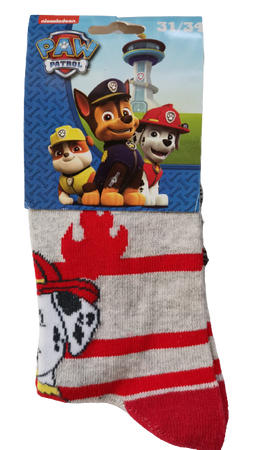 Paw Patrol Calzini Bambino Grigio/Rosso